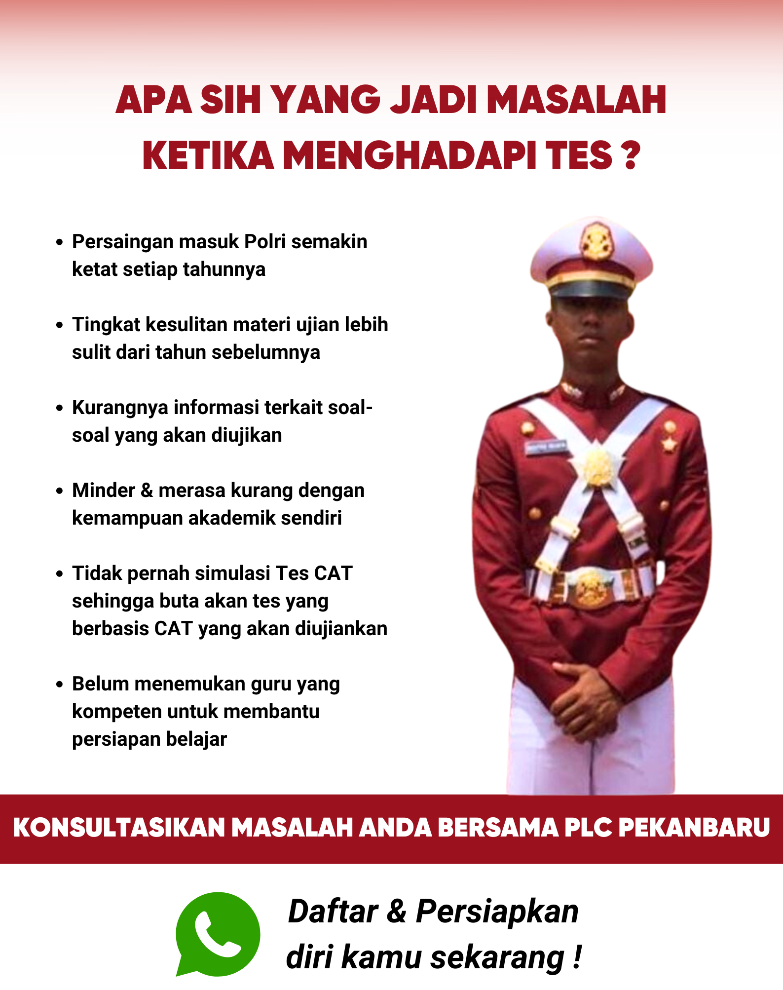 apa yang menjadi masalah ketika menghadapi tes Akpol